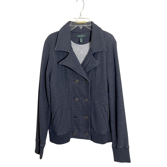 Ralph‎ Lauren Blue Military Style Jacket Size Large Academia Capsule Wardrobe - Picture 1 of 10